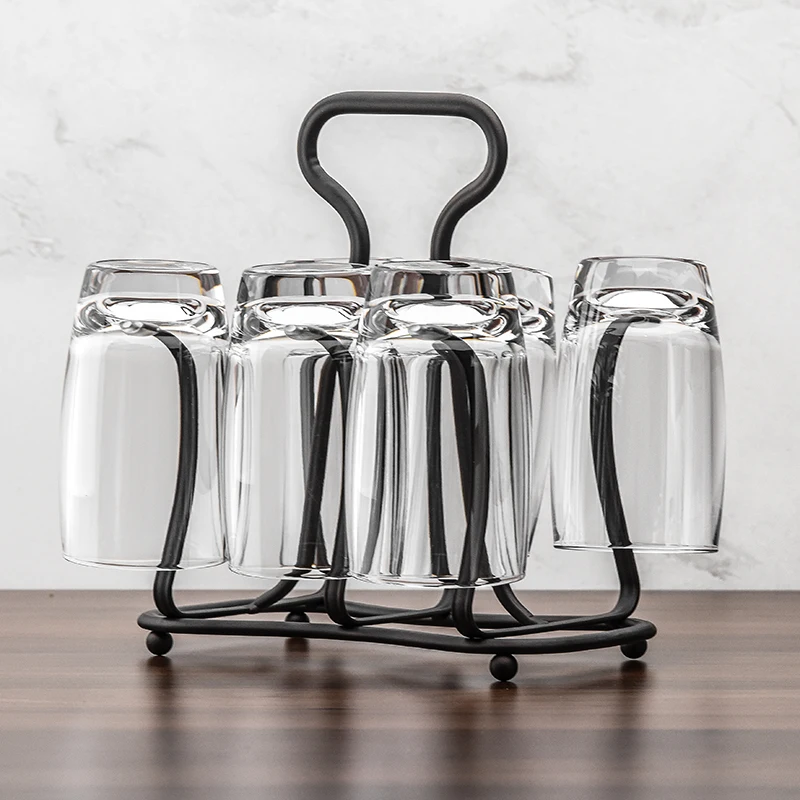 Portable iron glass cup draining rack mug stand Drain Holder Kitchen Storage Organizer