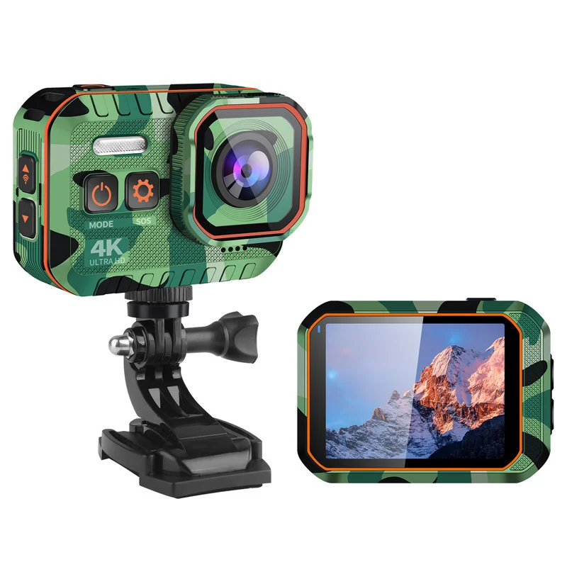 

4K Ultra HD Action Camera 60fps 10m waterproof 2.0' Screen 1080p Sport Camera Go Drive Recorder Tachograp Travel Digital Camera