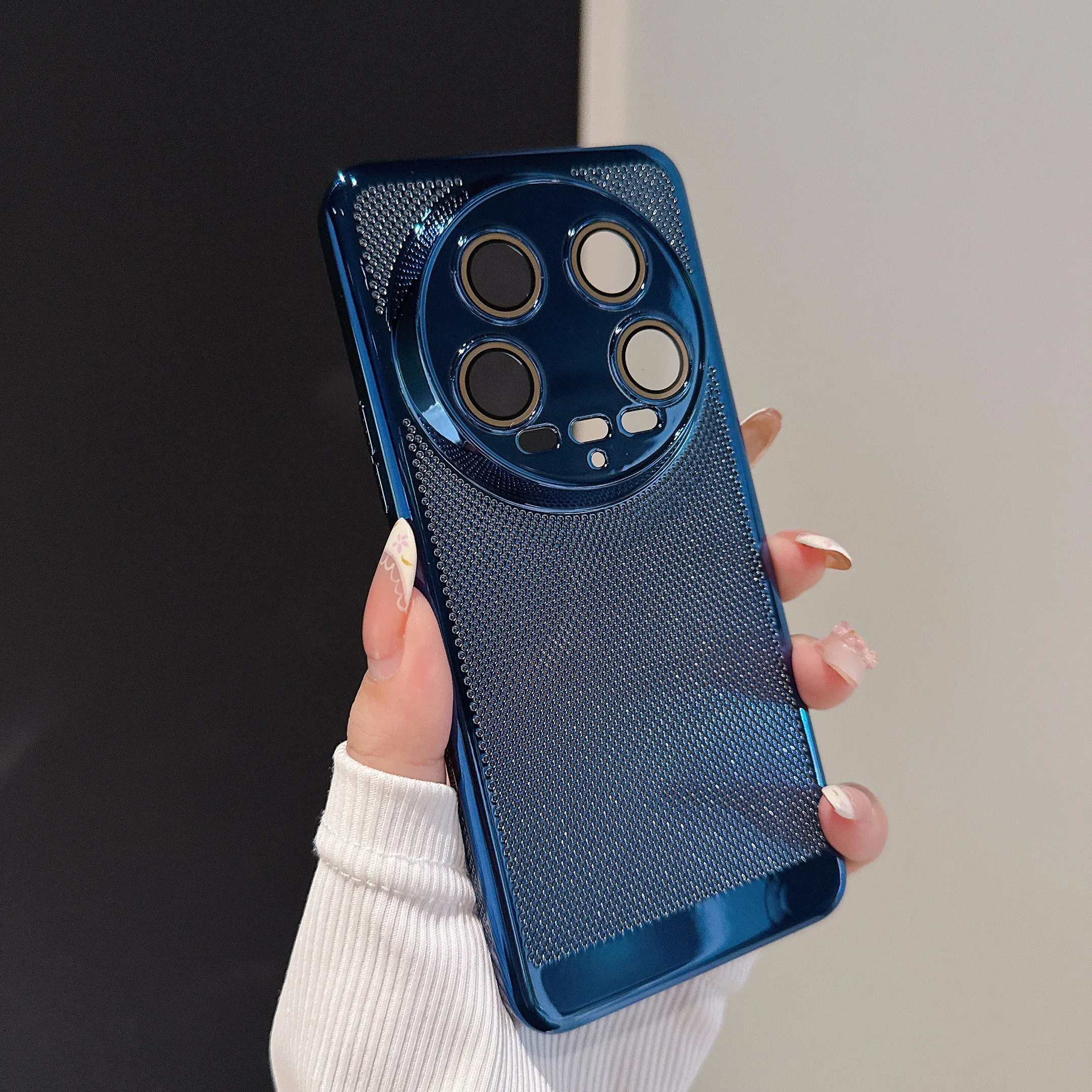 Enhanced Heat Dissipation Breathable Plating Hard Phone Case