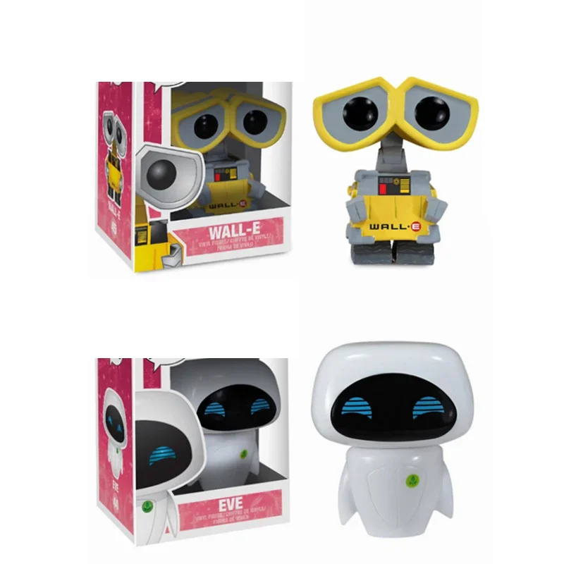 Funko Pop Disney Pixar Anime Movie Toys Eve #44 & Wall-E #45 Action Toy Figures Collection Model Toys For Children Gift