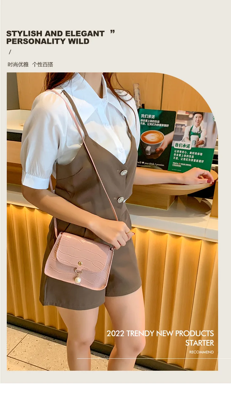 2023 New Shopping Bag Retro Casual Lady Underarm Handbag Stone Pattern Shoulder Bag Female Leather Solid Color Chain Female Bag