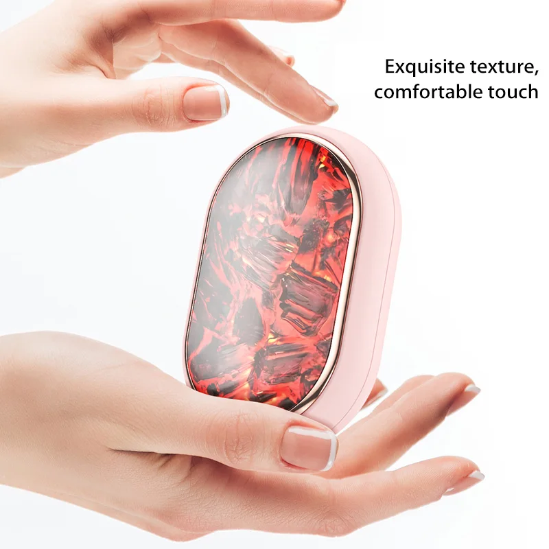 Xiaomi Hand Warmer Fast Heating And Warming Up Dynamic Flame Atmosphere Lamp Mini Portable For Outdoor Travel Camping Winter New