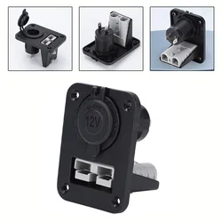 Enhanced 50 Amp Flush Mount Charger Socket Plate (Without plug)