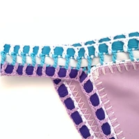 Sexy Elastic Red Swimwear Cute Green Bathing Suit New Pink Swimsuit Handmade Navy Crochet Bikini Sets Mujer Purple - Image 6