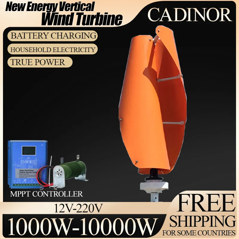 1000W-10000W Wind Generator Inner Air Duct Alternative Free Energy Wind Turbine Power Permanent Maglev 12v 24v 48V