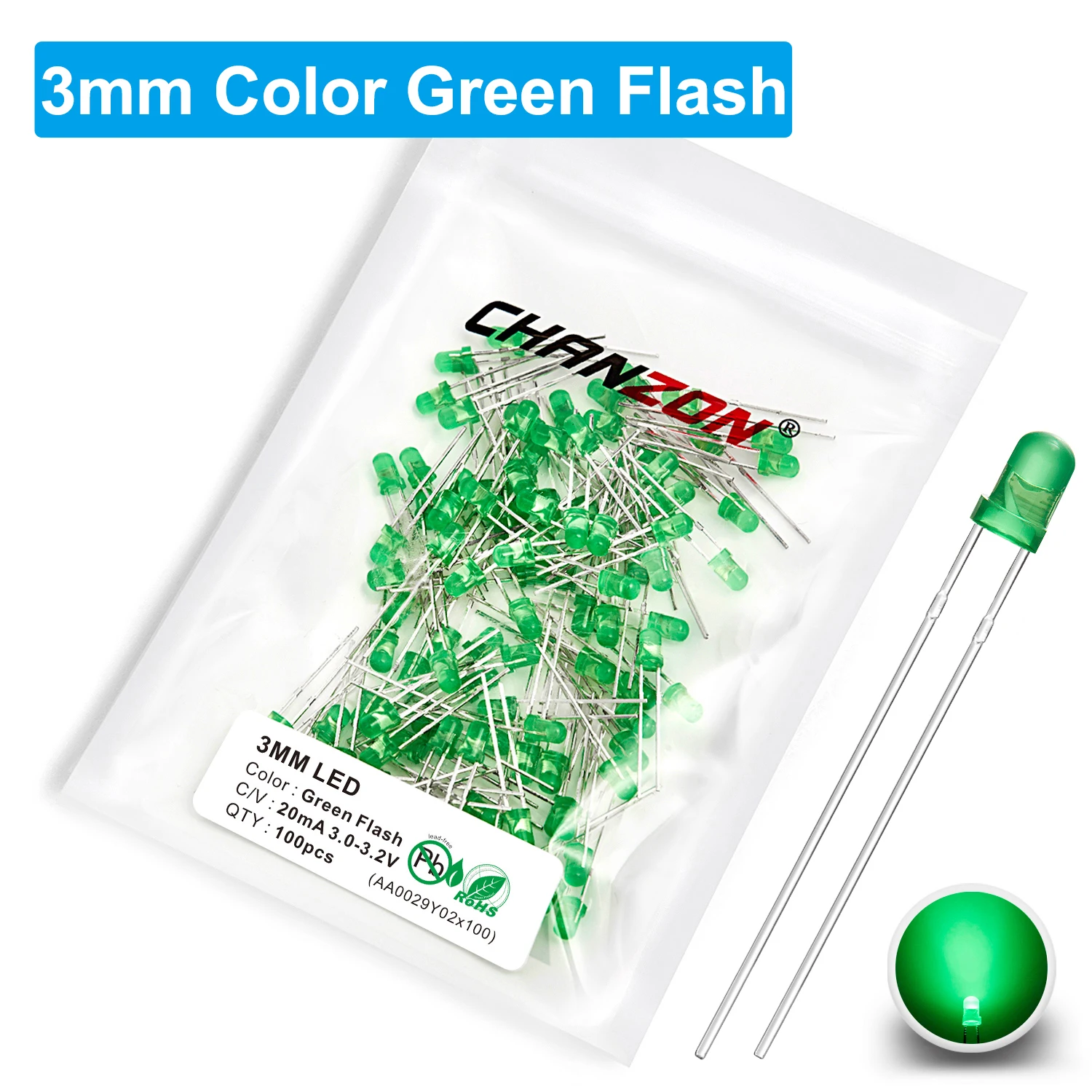 ตัวเลือกสินค้า LED สีเปลี่ยนได้ 7 สี กระพริบได้หลายรูปแบบ