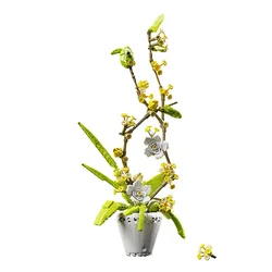 Flower Orchid Series Bonsai Kit - Decorative Assembly Toy and Aromatherapy Gift (92010 Without box)