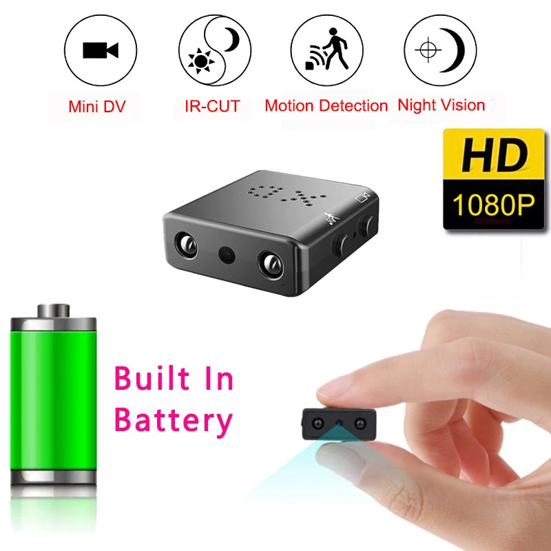 Mini Camera Full HD 1080P Home Security Protection Night Vision Micro cam Motion Detection Video Voice Recorder Secret Small DVD best camcorder for sports