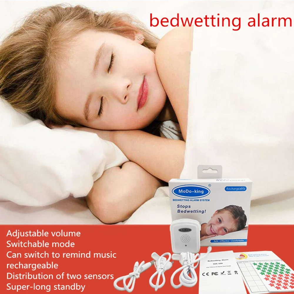 MoDo-king Latest Version Rechargeable Bedwetting Enuresis Alarm For Baby Boys Kids Nocturnal Enuresis MA-109