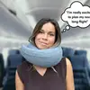 Travel Neck Pillow Memory Foam U-shaped Pillow Flight Soft Pillow Support Neck Pillow Adjustable Soft Noon Break Sleep Pillows 4