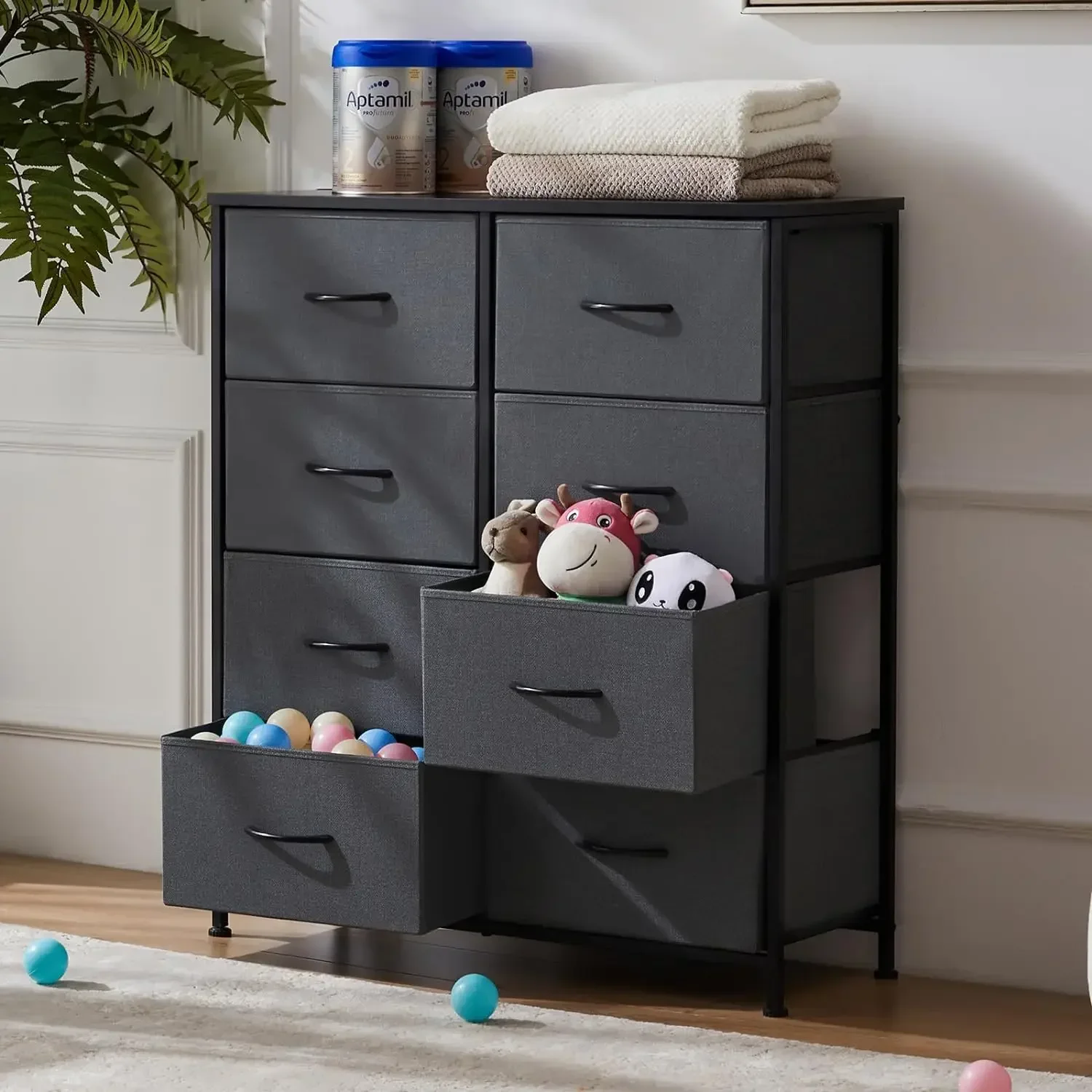 Grey-8 Drawers