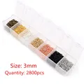 Mixed 3mm 2800pcs
