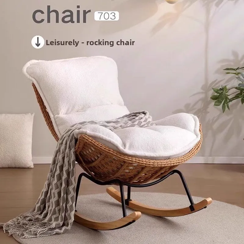 Rotin extérieur, fauteuil inclinable, chaise à bascule, balcon, extérieur, cour, loisirs, chaise, paresseux, canapé, salon, dormir