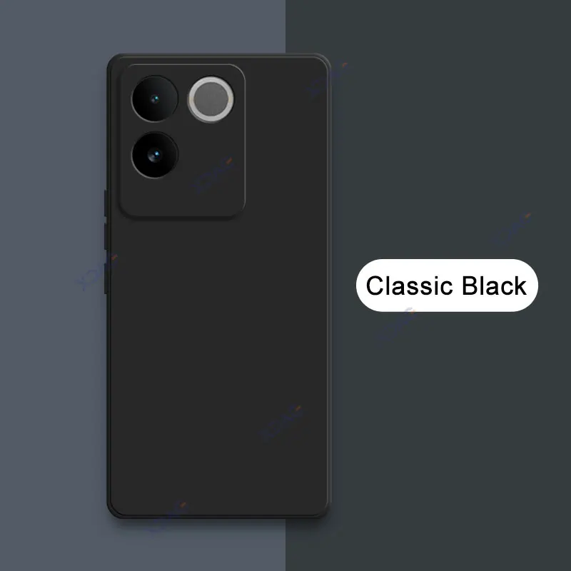 Luxury Original Double Liner 360° Soft Square Liquid Silicone Phone Cover