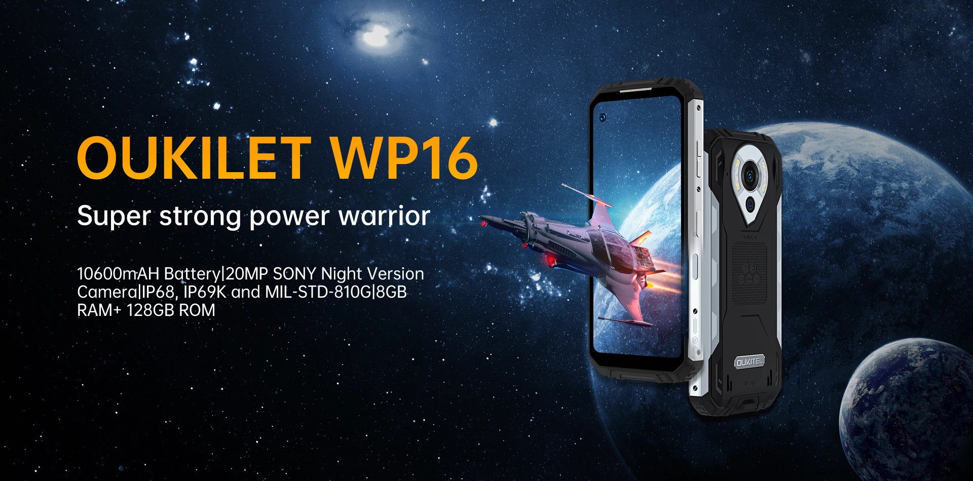 Oukitel WP16 Rugged 4G Smartphone 6.4" Android 11 Mobile Phone 8GB 128GB Helio P60 Cellphone 20MP Night Version Camera 10600mAh 8gb ddr3