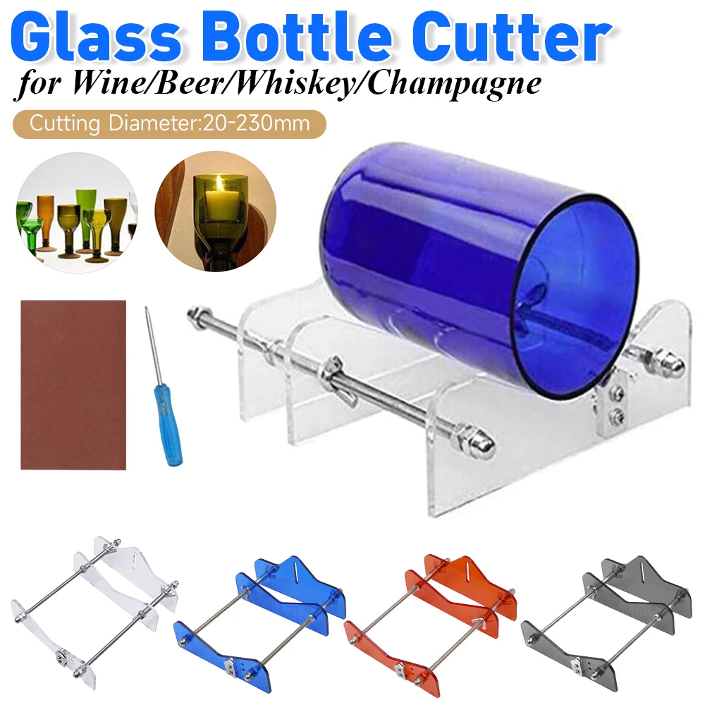 Professional Glass Bottle Cutter Adjustable Glass Cutting Machine DIY Crafting Wine Beer Champagne Bottle Cutting Tools