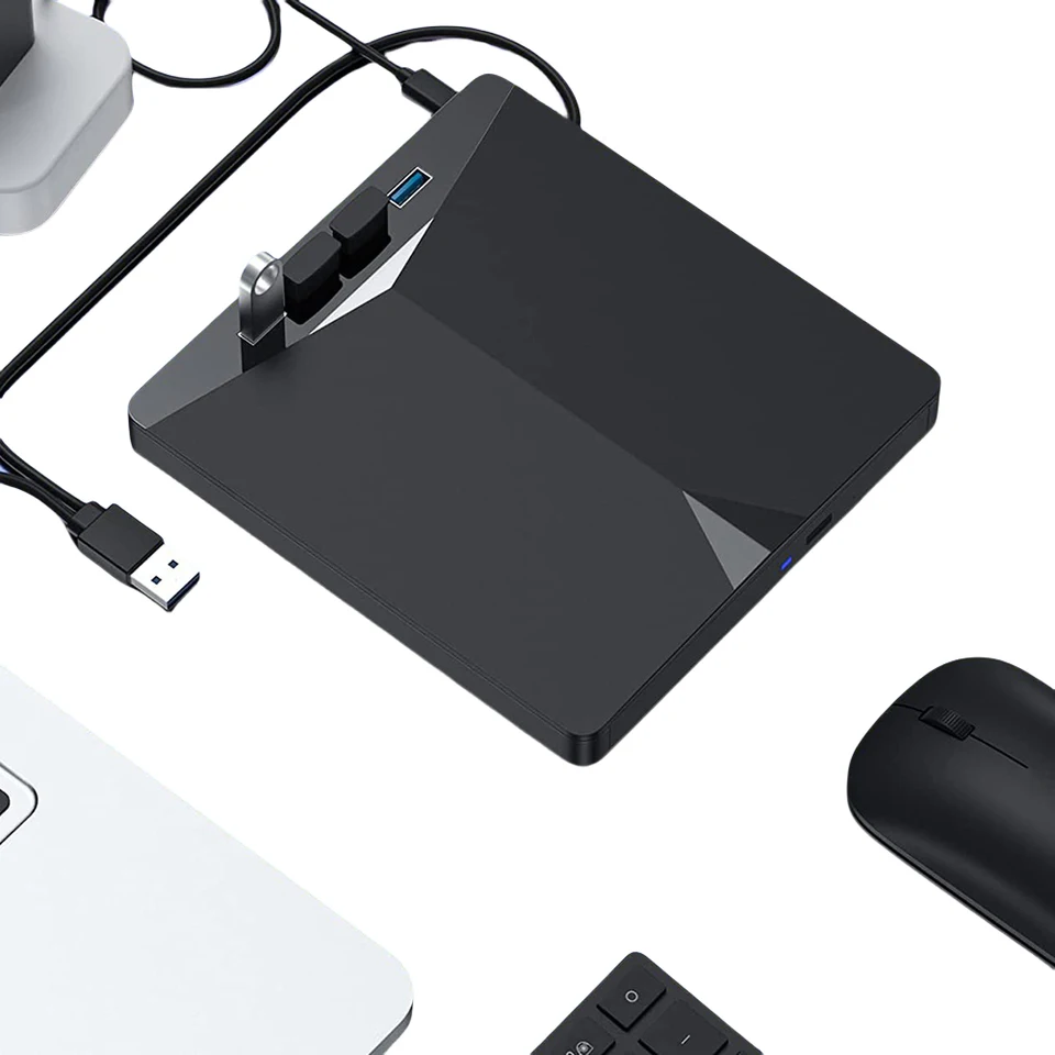 7 in 1 Portable USB Type C CD DVD Drive