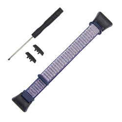 Braided Elastic Nylon Smartwatch Wristband - Weave Bracelet Strap - Huawei band 6 (Midnight Blue)