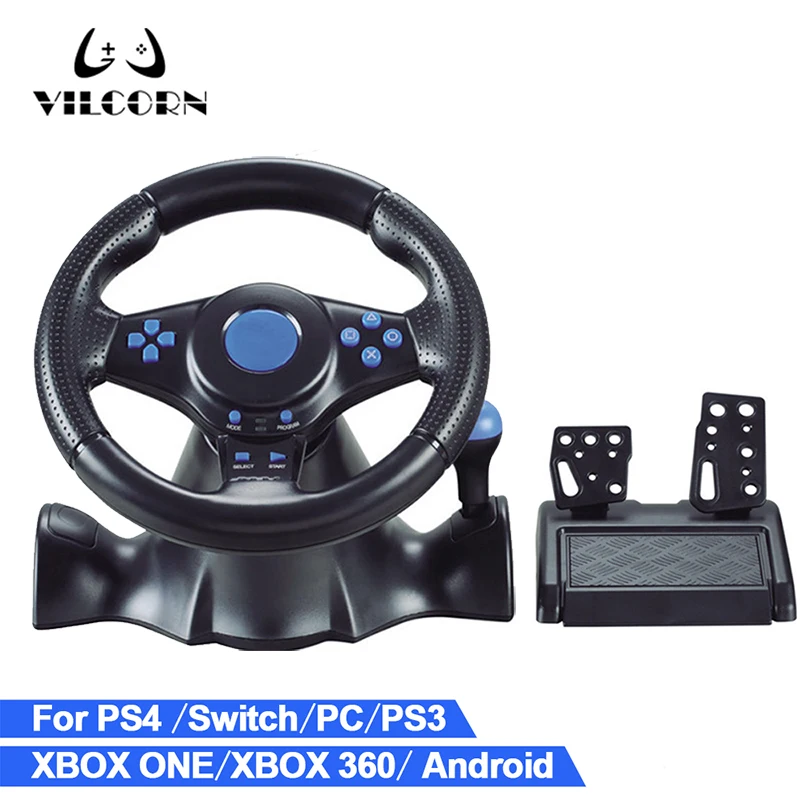 GamingSteeringWheelPCSTEAMGameRacingWheelControllerforPS4
