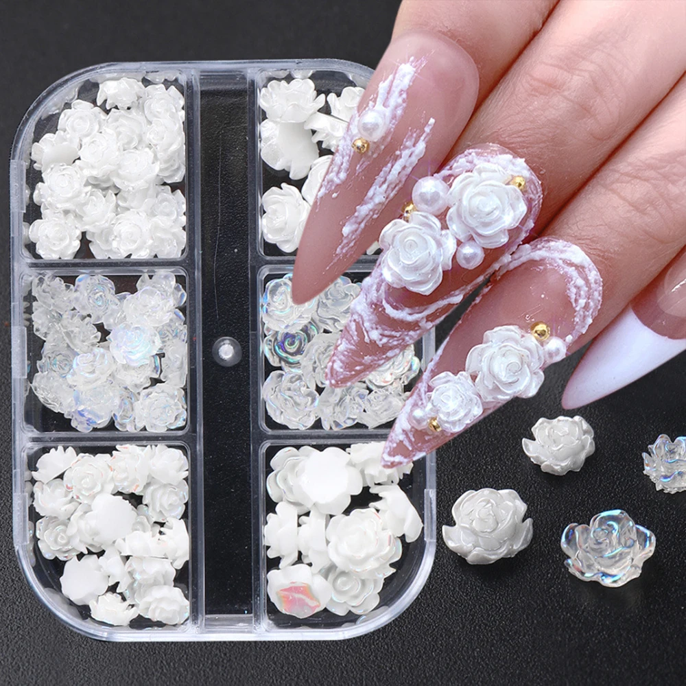 

Women's nail accessories, nail charm, alloy beads, flower nails, art nail decoration