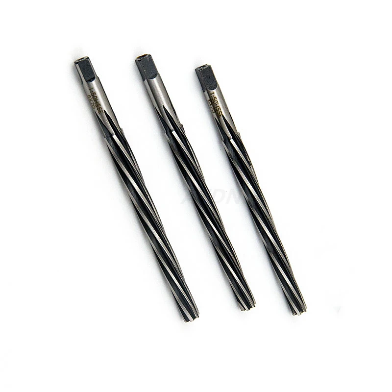 Spiral 1:50 Conical Reamer HSS Hand Reamer CNC Tools D3mm/4/5/6/8/9/10/12/14/16/18/20mm Extended 100/150/200/255L M35 Cobalt 4
