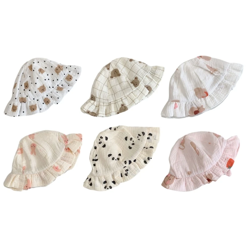 

Шляпа в рыбацком стиле, детские шапки с полями, весенне-летняя шляпа-тазик с мультяшным узором, солнцезащитная шляпа для и 5-15