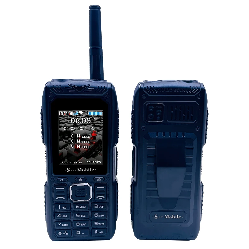 S555 Three Cards Three Standby Outdoor Mobile Phone Standby Long  Can Pull Up Antenna Signal Strongly Send Waist Clip