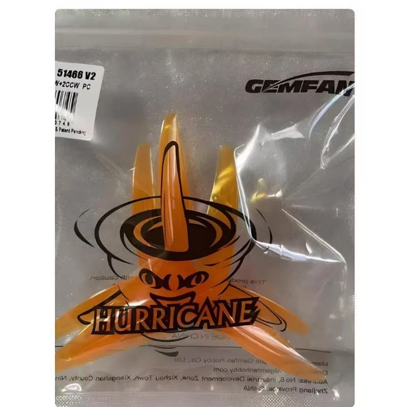 GEMFAN 51466 Kurzové vrtule 5,1x4,66 3 lopatky FPV balenie 4 páry