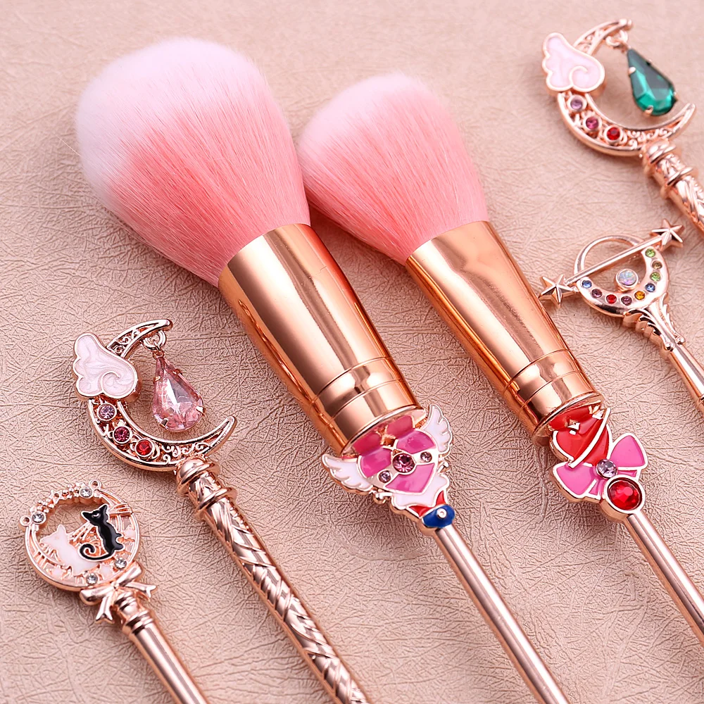 Sailor Moon New|sailor Moon Makeup Brush Set - 6pcs Anime Cosmetic