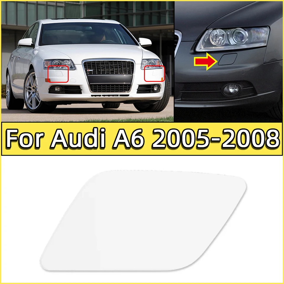 

Spray Nozzle Trim Lid Shell Cap Headlight Washer Nozzle Cover For Audi A6 2005 2006 2007 2008#4F0955275 4F0955276 Painted