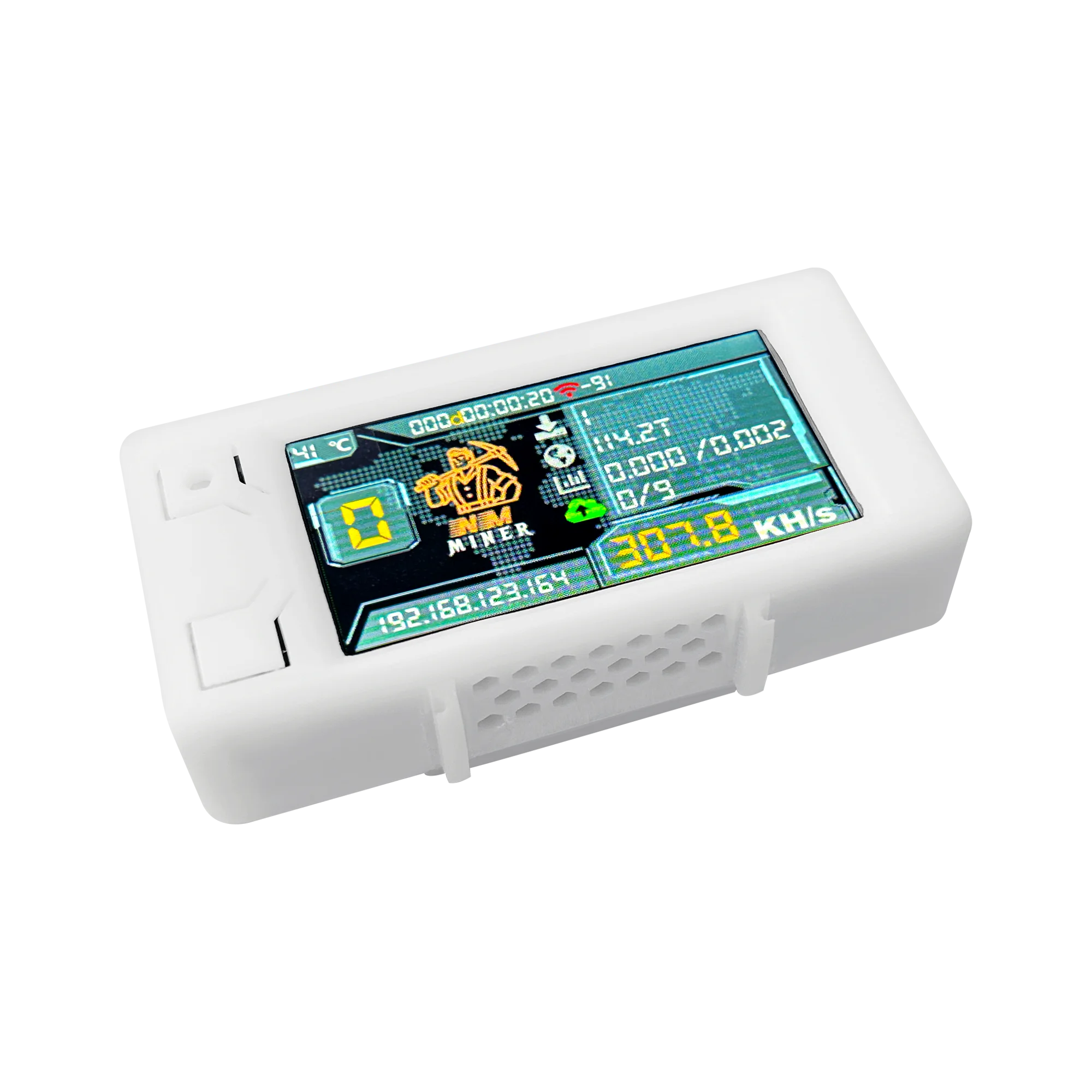 NMMiner Nerd Miner v2 BTC Crypto Solo Lottery Solo Mining Lucky Miner  307KH/s ESP32 Heltec Vision Master T190 with White Shell - AliExpress