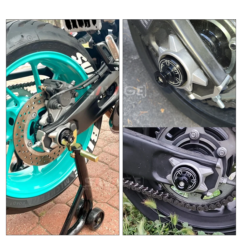MT07 FZ07 Rear Front Wheel Axle Fork Crash Slider Motorcycle Stand Screw Swingarm Spools For YAMAHA MT-07 FZ-07 XSR700