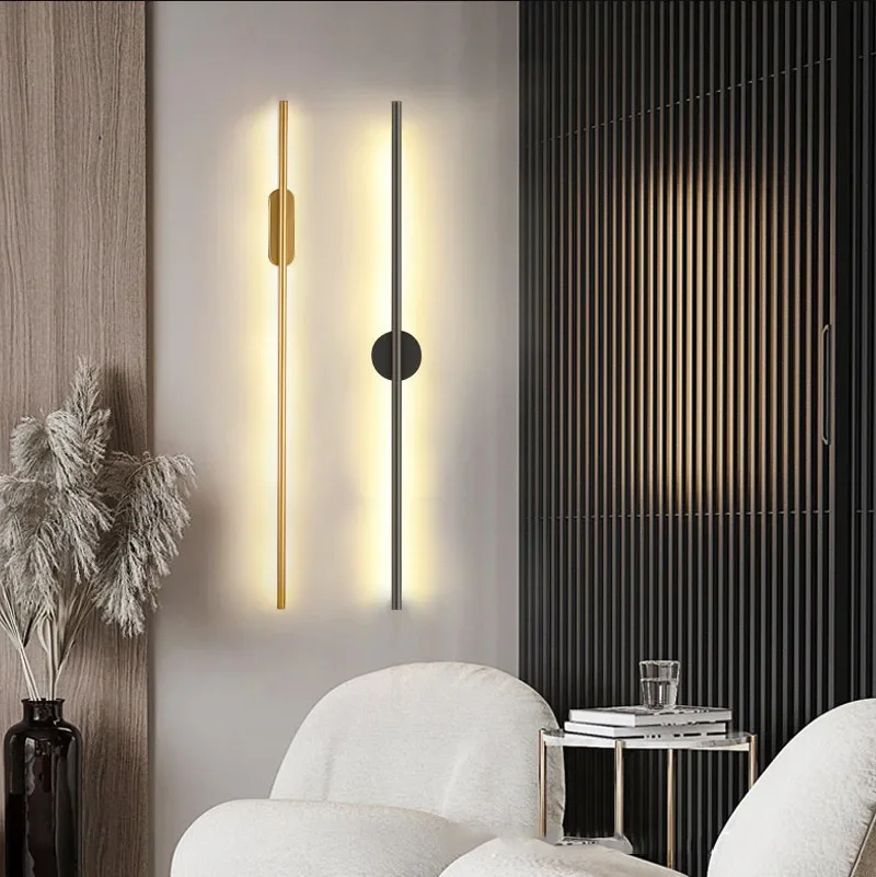 Modern-Simple-Linear-Tube-LED-Wall-Lamp-Up-Down-Background-Opposite ...