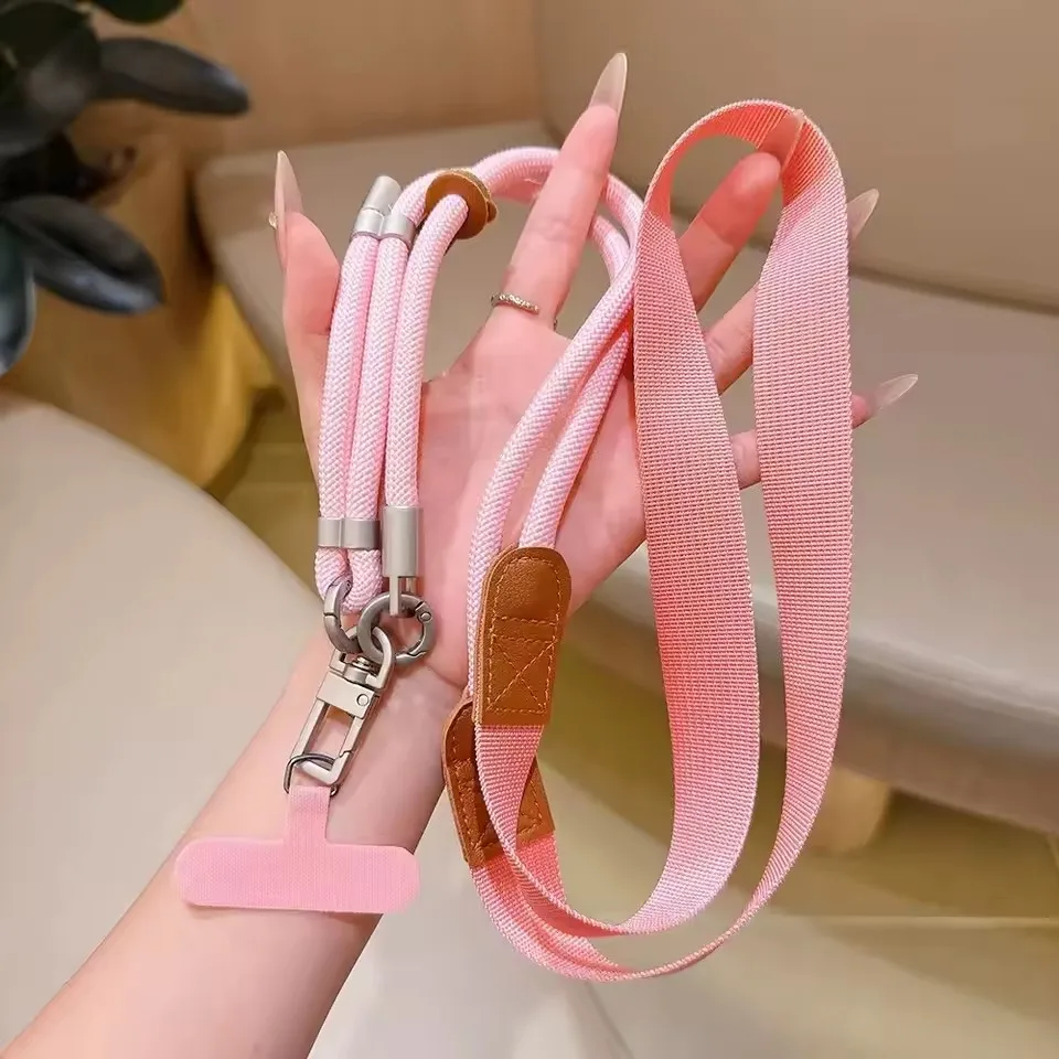 Adjustable Crossbody Phone Lanyard with Wide Straps