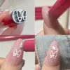 6/10/15pcs Metal Nail Art Stamp Pen Daisy Butterfly Nail Stamp Handicraft Leaf Nail Flower Star Dotting Art Heart Tools Hot Sale 6