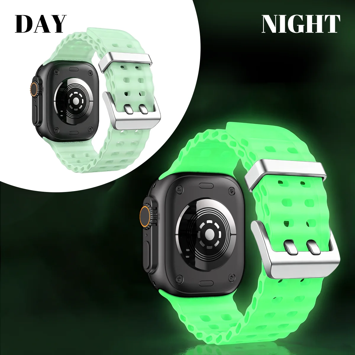 Luminous Ocean Element Silicone Watch Band