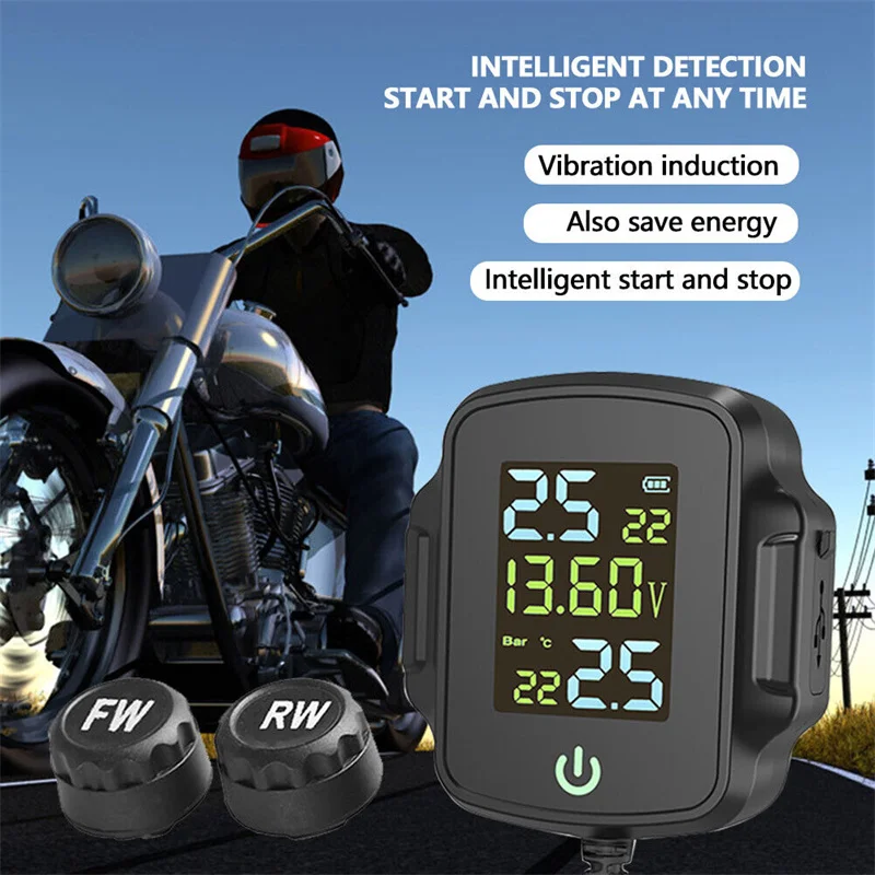 

Датчики давления в шинах TPMS, система контроля давления в шинах двигателя TMPS, внешний 2-колесный датчик давления в шинах для мотоцикла