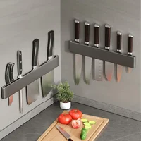Kitchen Knife Organizer Wall Mounted Multifunctional Kitchen Knife Storage Rack Household Knife Storage Kitchen Storage Supplies 2