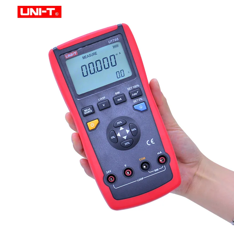 

UNI-T UT705 Handheld Single Function Loop Calibrator DC Voltage/Current 24V Accuracy 0.02%