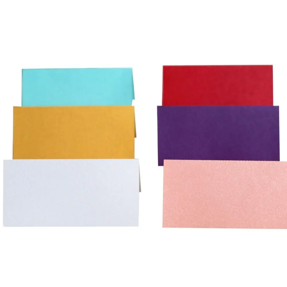 Description Picture 4 of item10pcs Vintage Wedding Place Cards Blank Folded Name Seat Card Kraft Paper Elegant Table Place Cards Anniversary Celebration