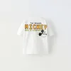 Boys Trendy New Disney Summer Clothes Loose Short-sleeved Crewneck Tops New Style Fashion TShirt Children Cartoon Printing Tees 4