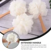 Exfoliating Sponge Brush Scrubber Sponges Shower with Handle Baby Bath Tub Loofah Body Exfoliator Bamboo Miss 6