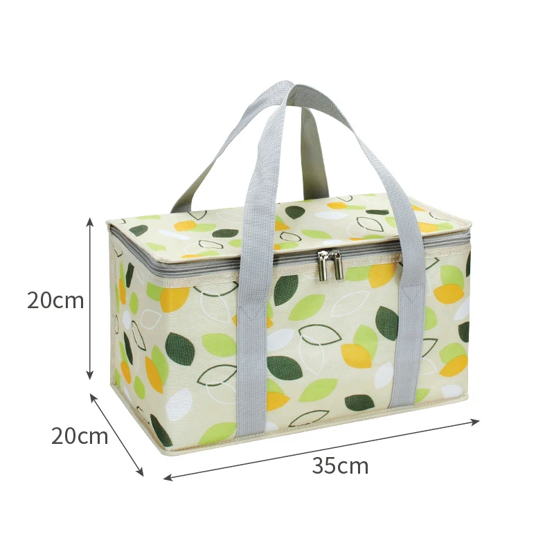 Description Picture 3 of itemOutdoor Picnic Bag Portable Thickened Aluminum Film Foldable Storage Portable Hot And Cold Dual-use Large Capacity