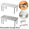 Retractable Storage Rack Kitchen Shelf Organizer Multifunctional Cabinet Layered Dish Seasoning Bottle Finishing Home Supplies 1