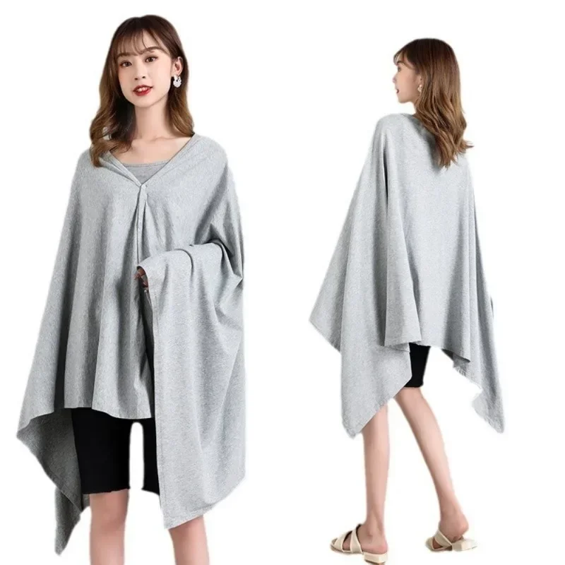 Pure Cotton Postpartum Outing Nursing Towel Fashionable Nursing Towel Clothing Anti-exposure Fig Leaf Shawl