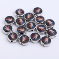 Pack of 100 Double Sided Divine Mercy Medal Rosary Bracelet Beads 2