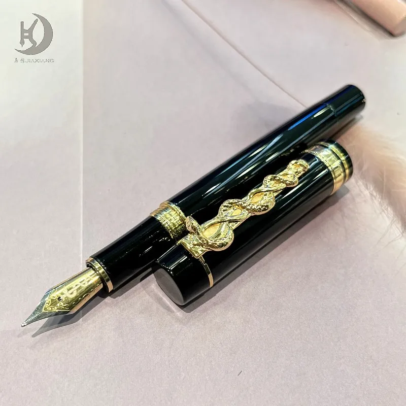 1 PCS JD 957 Promotional Fancy Snake Clip Design Metal Fountain Pen/Rollerball Pen,Luxury Pen Gift,Multi-Color Option_voghion.com