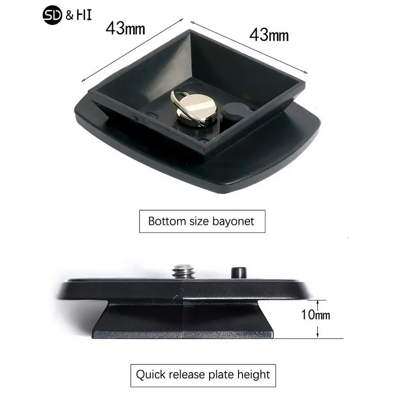 Release Plate Camera Tripod Ball Head Quick Release Plate Replacement SLR Camera PTZ Quick Applicable To Yunteng 668 888 camera tripod photography tripod