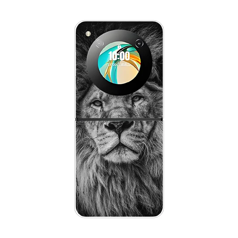 Stylish Animal Pattern Protective Transparent Phone Case - Hard Shell Cover