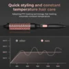 3 in 1 Thermal Brush Heated Curling Iron Brush Ceramic Hair Curler Roller Volumizing Brush Curling Comb Double PTC Curling 3